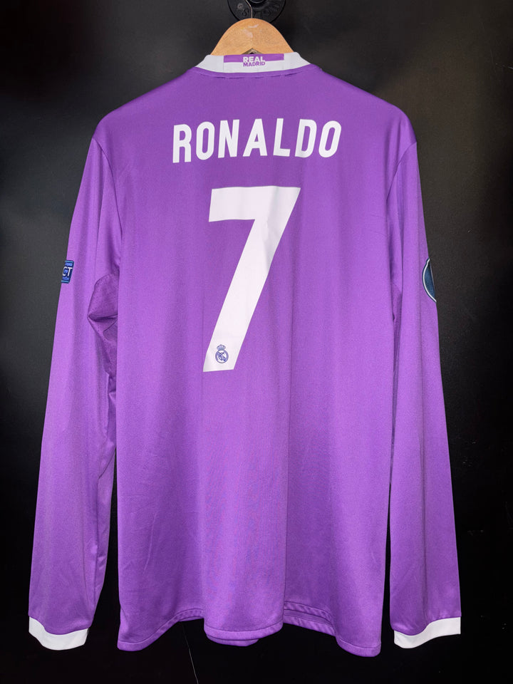 REAL MADRID RONALDO 2016-2017 ORIGINAL AWAY JERSEY SIZE L