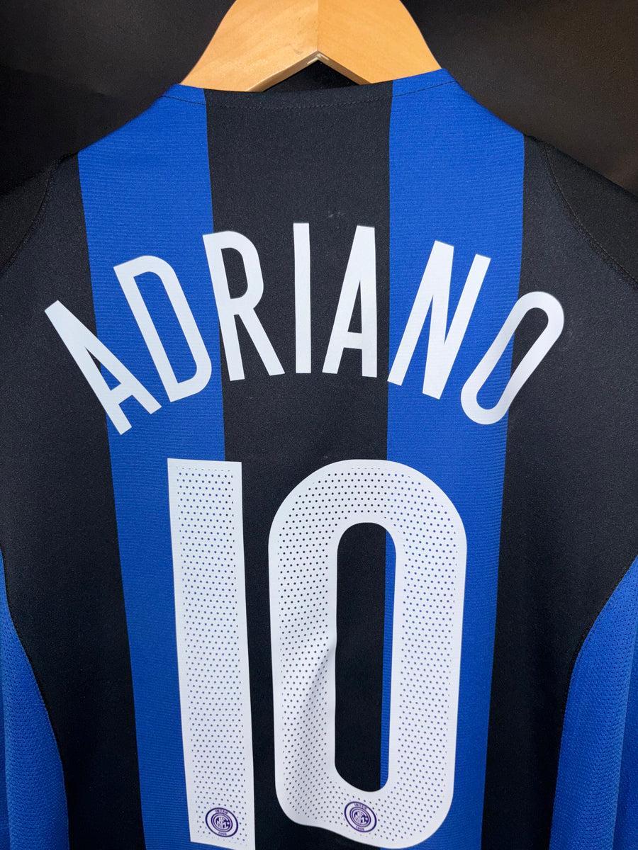 INTER MILAN ADRIANO 2004-2005 ORIGINAL JERSEY Size XL