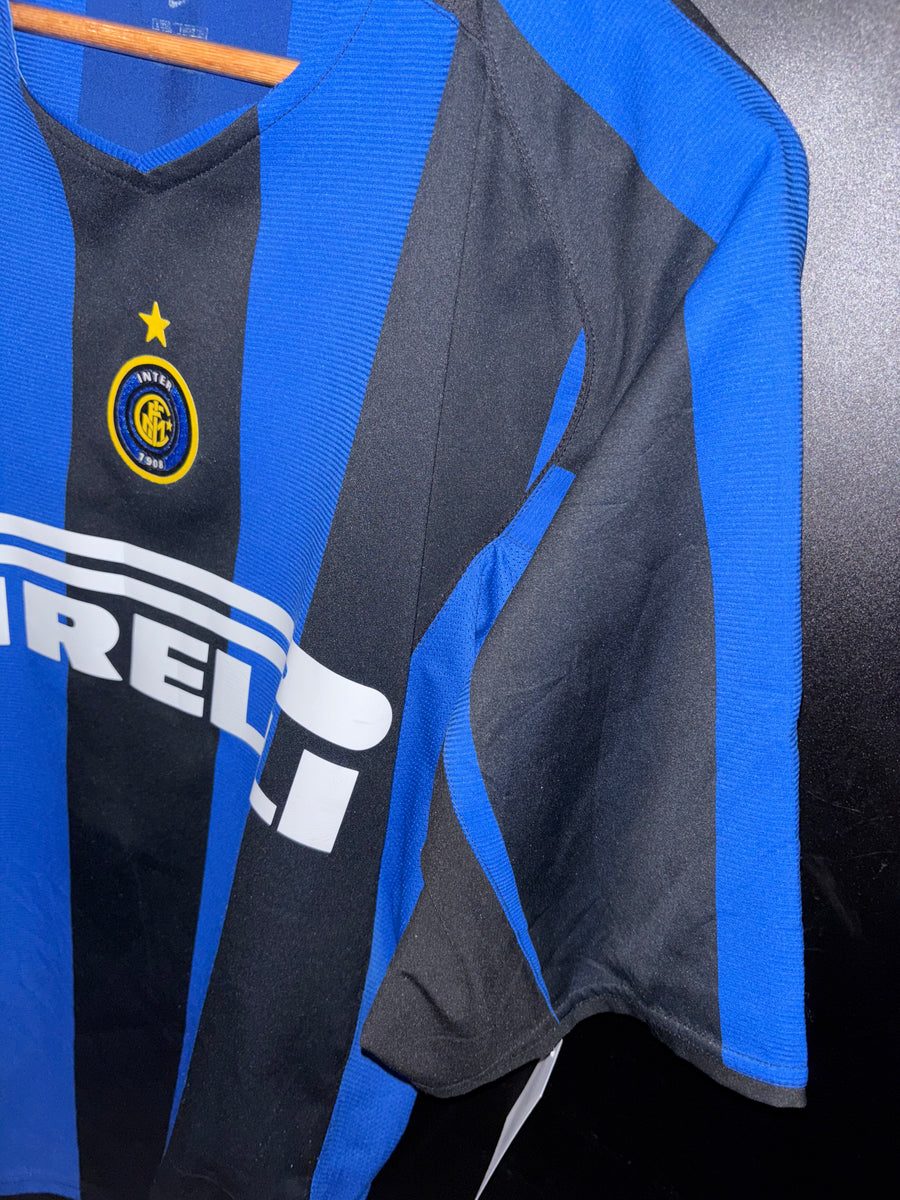 INTER MILAN ADRIANO 2004-2005 ORIGINAL JERSEY Size XL
