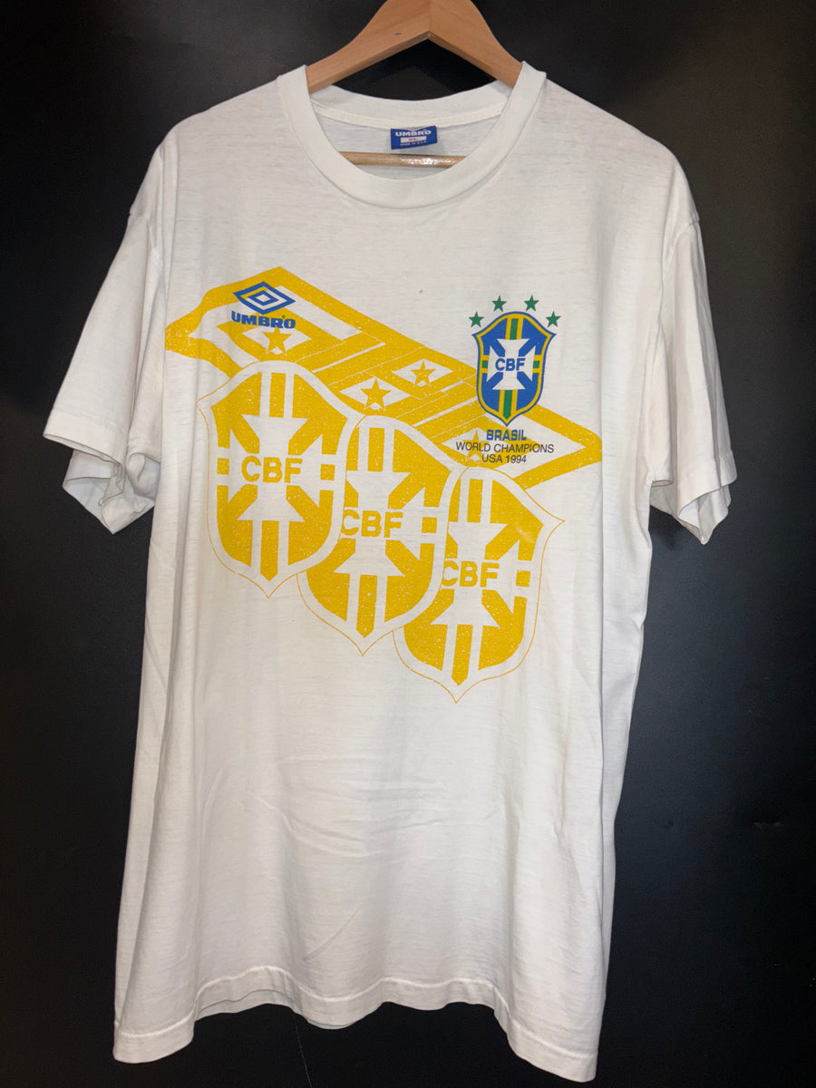 BRAZIL WORLD CHAMPS  1994-1995 ORIGINAL T SHIRT SIZE XL