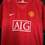 MANCHESTER UNITED RONALDO 2007-2008 ORIGINAL JERSEY Size XL