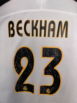REAL MADRID BECKHAM 2003-2004 ORIGINAL JERSEY Size L