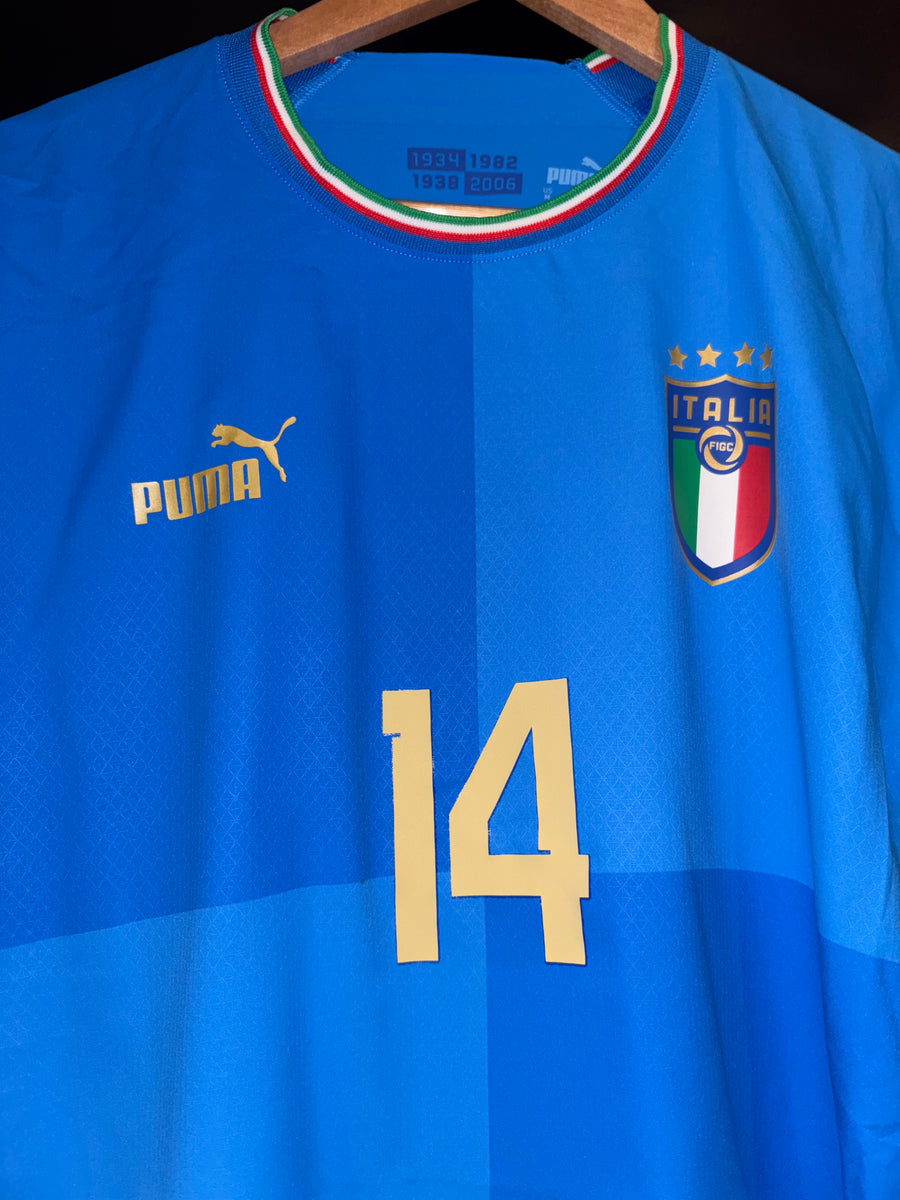 ITALY CHIESA 2022-2023 ORIGINAL PLAYER JERSEY Size M