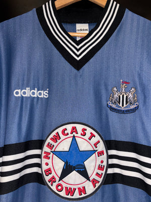 NEWCASTLE UNITED SHEARER 1995-1996 ORIGINAL AWAY JERSEY Size XL