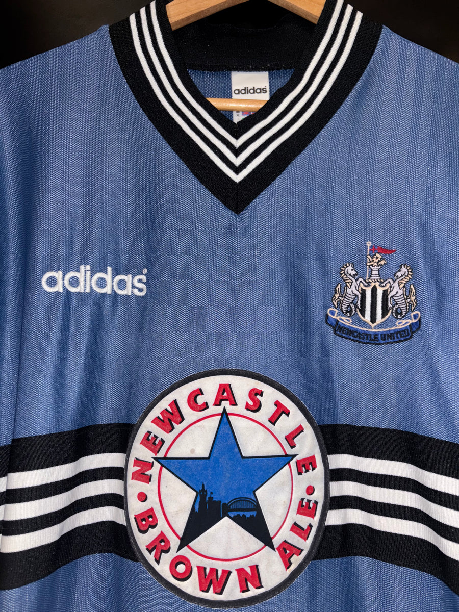 NEWCASTLE UNITED SHEARER 1995-1996 ORIGINAL AWAY JERSEY Size XL