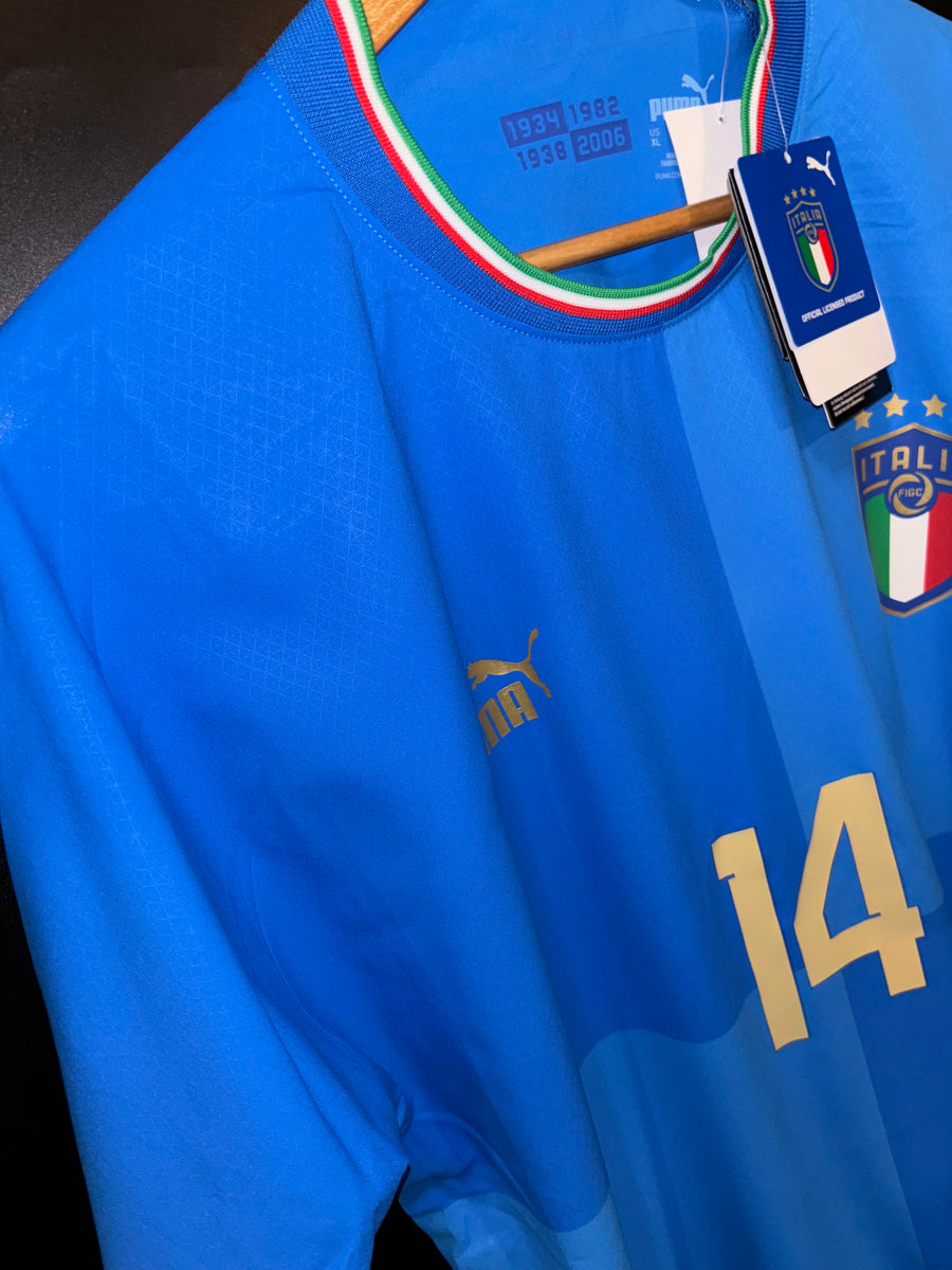 ITALY CHIESA 2022-2023 ORIGINAL PLAYER JERSEY Size XL