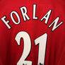 MANCHESTER UNITED FORLAN 2001-2002 ORIGINAL JERSEY Size L
