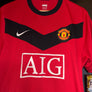 MANCHESTER UNITED VIDIC 2009-2010 ORIGINAL JERSEY Size L