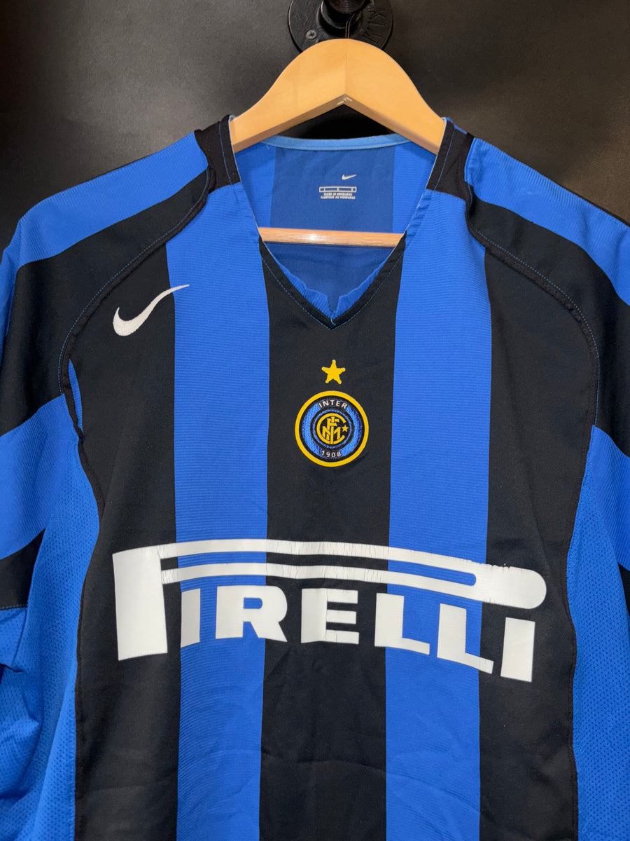 INTER MILAN ADRIANO 2004-2005 ORIGINAL JERSEY Size L