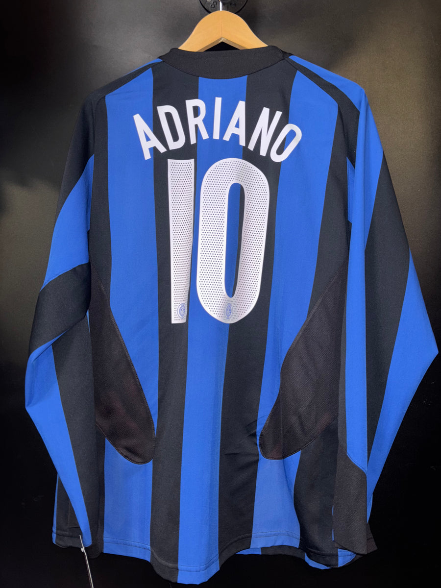 INTER MILAN ADRIANO 2005-2006 ORIGINAL JERSEY Size L