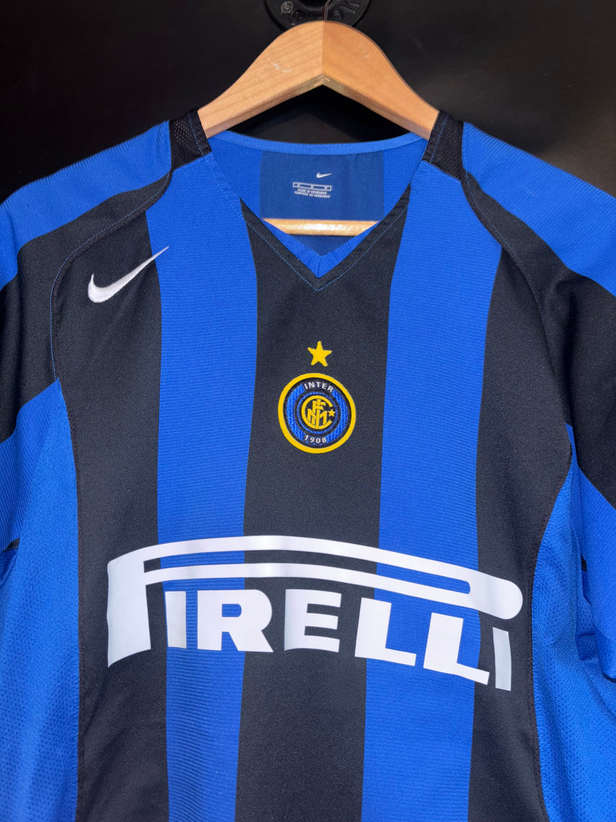 INTER MILAN ADRIANO 2004-2005 ORIGINAL JERSEY Size M