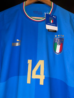 ITALY CHIESA 2022-2023 ORIGINAL PLAYER JERSEY Size XL