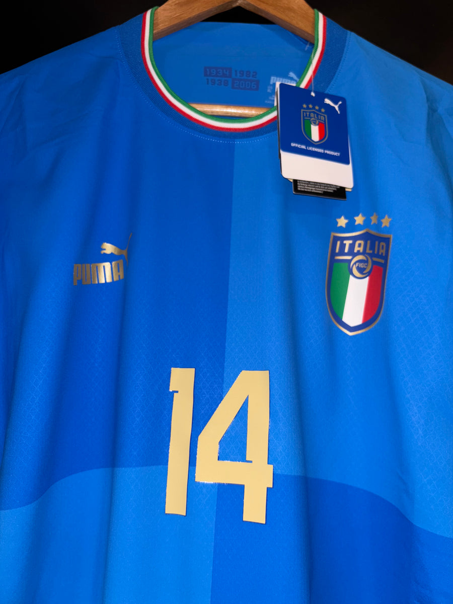 ITALY CHIESA 2022-2023 ORIGINAL PLAYER JERSEY Size XL