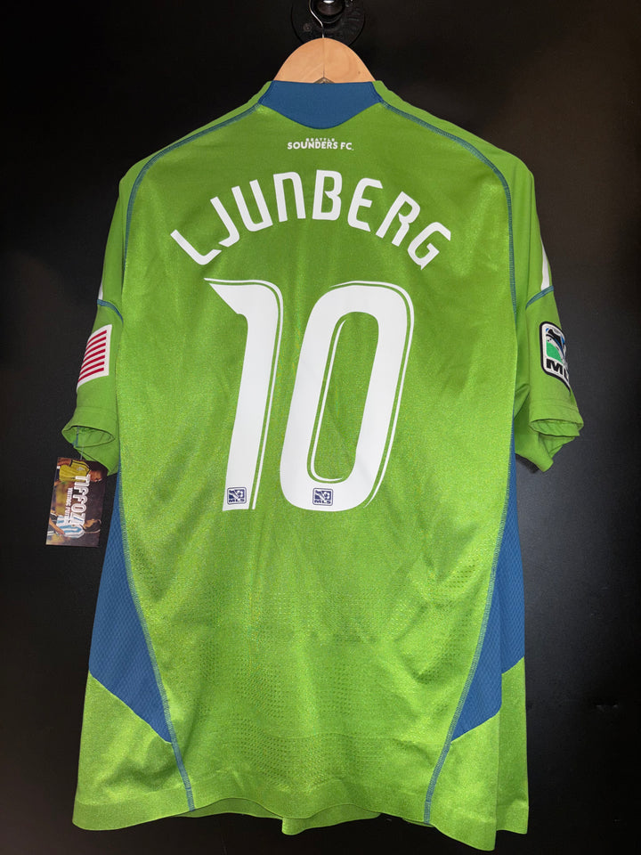 SEATTLE SOUNDERS LJUNBERG 2009-2010 ORIGINAL PLAYER JERSEY Size L