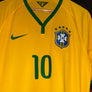 BRAZIL NEYMAR JR 2014-2015 ORIGINAL JERSEY SIZE L