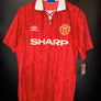 MANCHESTER UNITED CANTONA 1992-1993 ORIGINAL JERSEY Size L