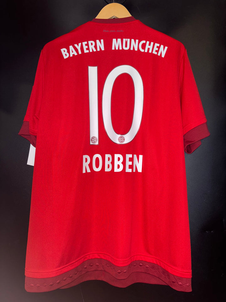 BAYERN MUNICH ROBBEN 2015-2016 ORIGINAL JERSEY Size XL