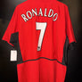 MANCHESTER UNITED RONALDO 2002-2003 ORIGINAL JERSEY Size XL