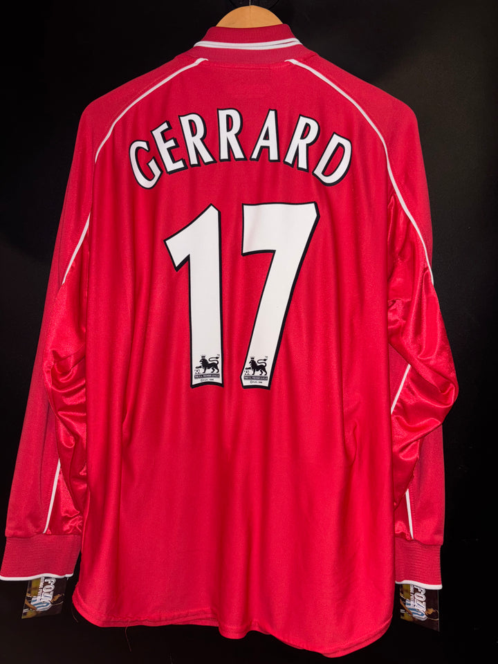 LIVERPOOL GERRARD 2001-2002 ORIGINAL JERSEY Size L