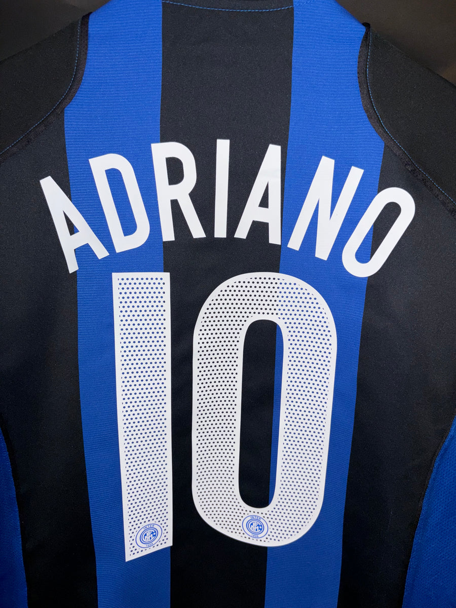 INTER MILAN ADRIANO 2004-2005 ORIGINAL JERSEY Size L