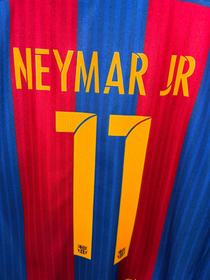 BARCELONA NEYMAR JR 2016-2017 ORIGINAL JERSEY Size XL