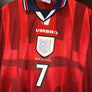 ENGLAND BECKHAM 1997-1998 ORIGINAL  JERSEY Size XL
