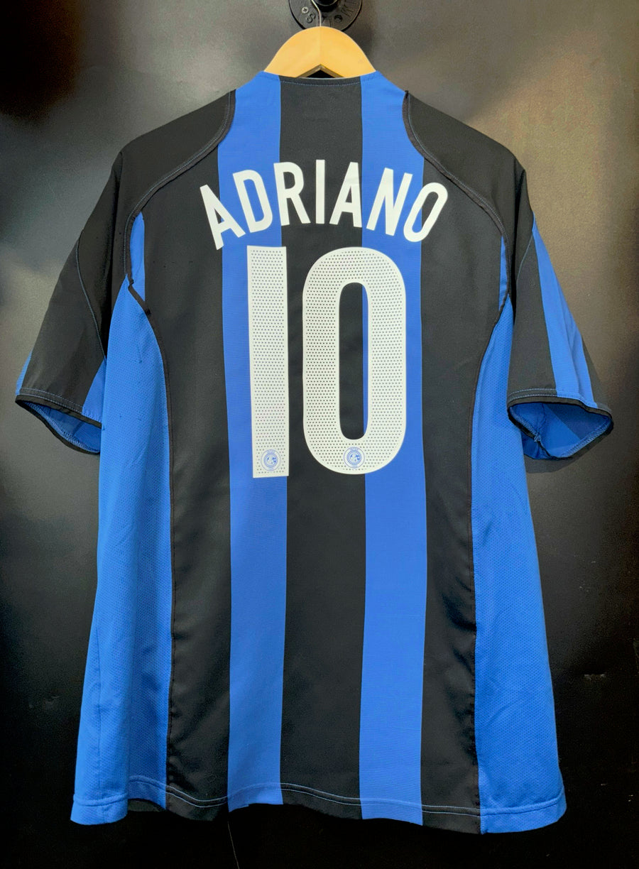 INTER MILAN ADRIANO 2004-2005 ORIGINAL JERSEY Size L