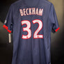 PSG PARIS SAINT GERMAIN BECKHAM 2013-2014 ORIGINAL PLAYER JERSEY SIZE L