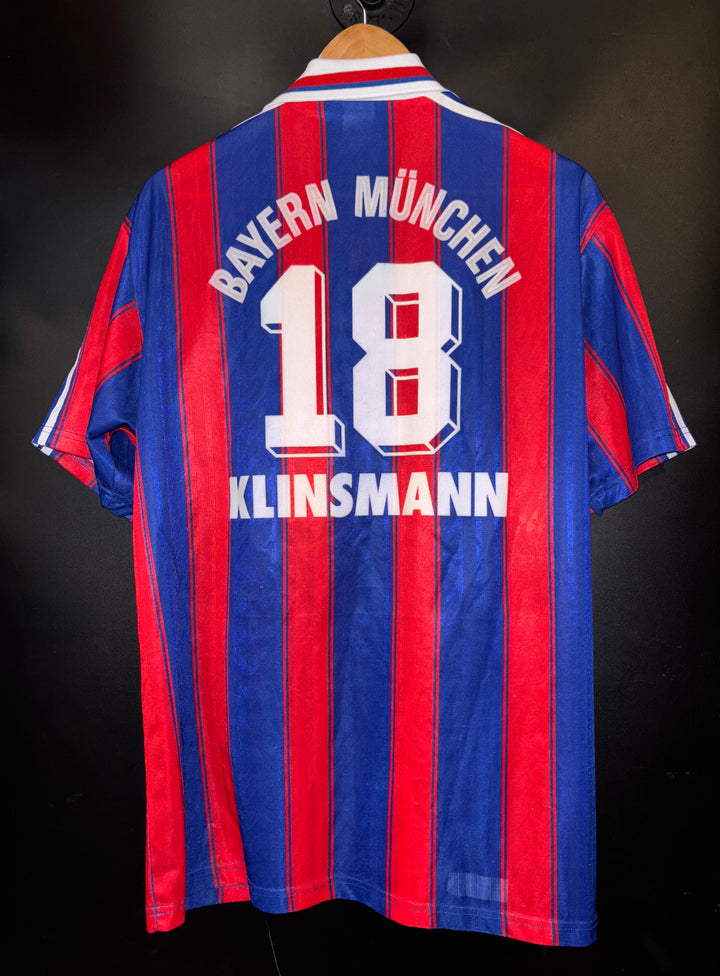 BAYERN MUNICH KLINSMANN 1995-1996 ORIGINAL JERSEY Size L