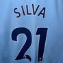 MANCHESTER CITY SILVA 2018-2019 ORIGINAL JERSEY Size L