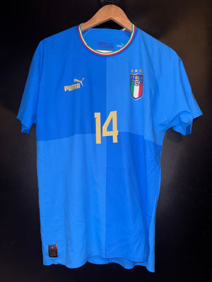 ITALY CHIESA 2022-2023 ORIGINAL PLAYER JERSEY Size M