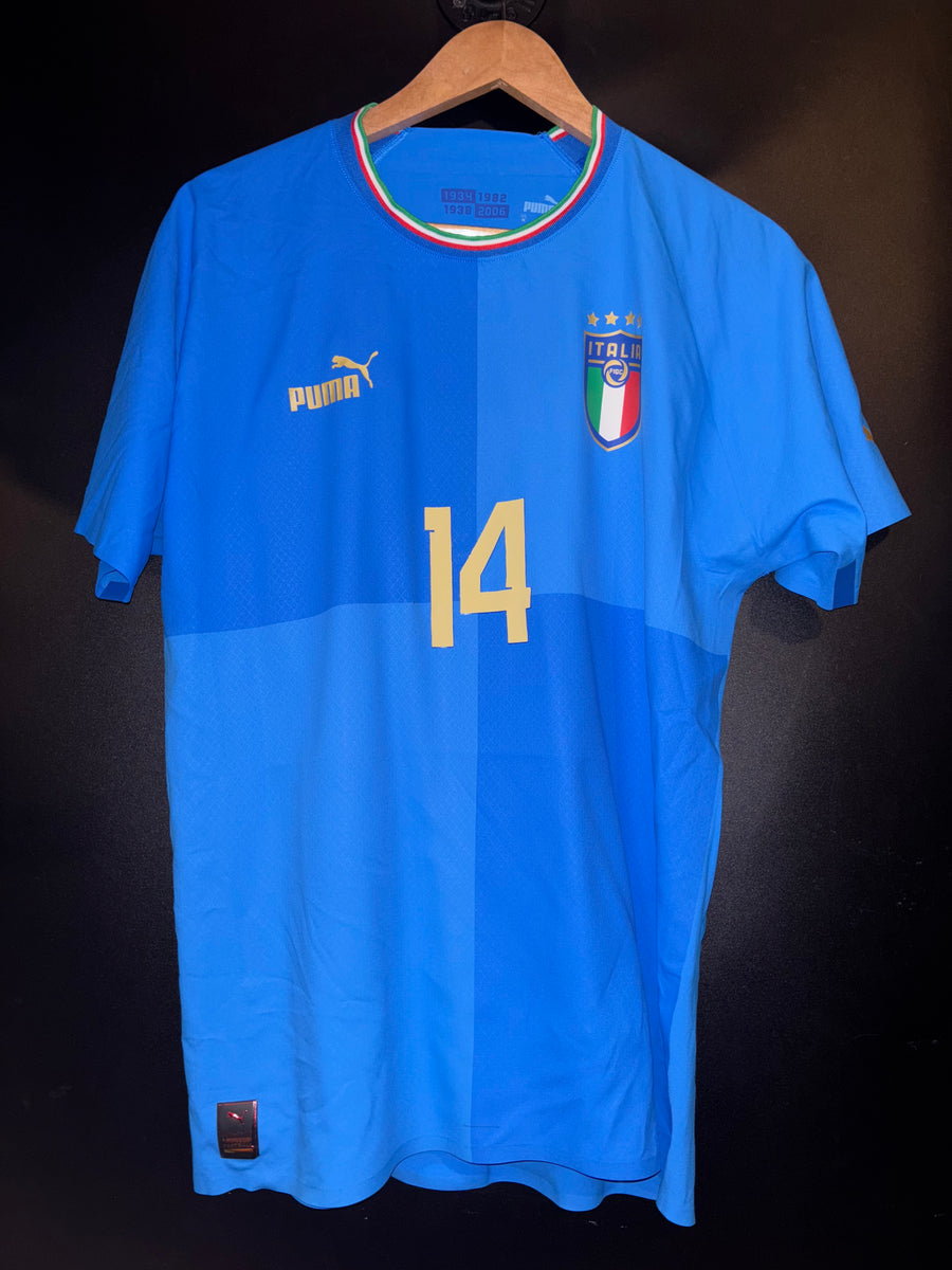 ITALY CHIESA 2022-2023 ORIGINAL PLAYER JERSEY Size M