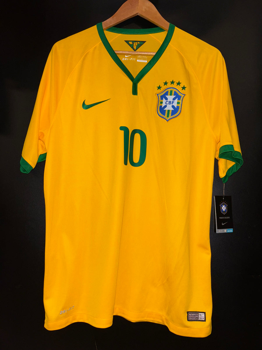 BRAZIL NEYMAR JR 2014-2015 ORIGINAL JERSEY SIZE L