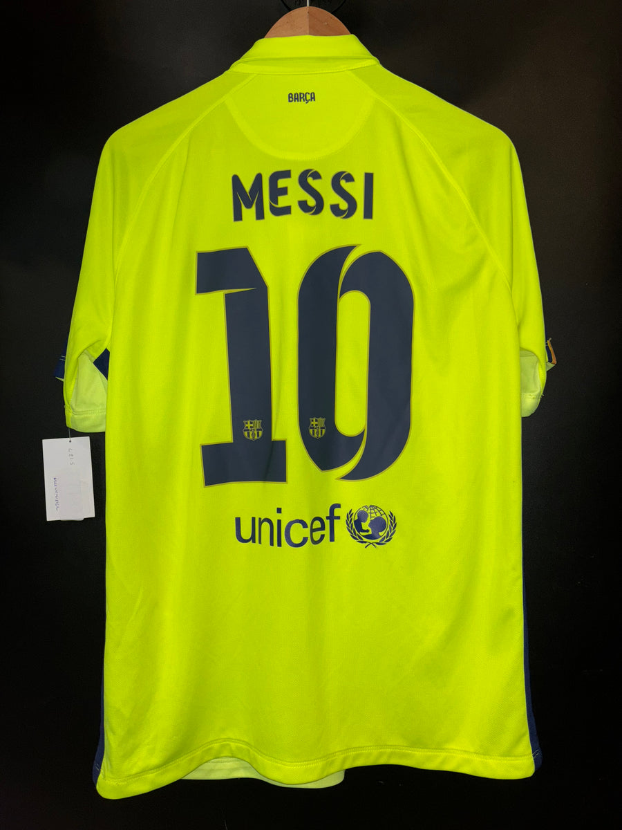 BARCELONA MESSI 2014-2015 ORIGINAL AWAY JERSEY Size L