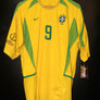 BRAZIL RONALDO 2002-2003 ORIGINAL PLAYER JERSEY SIZE XL