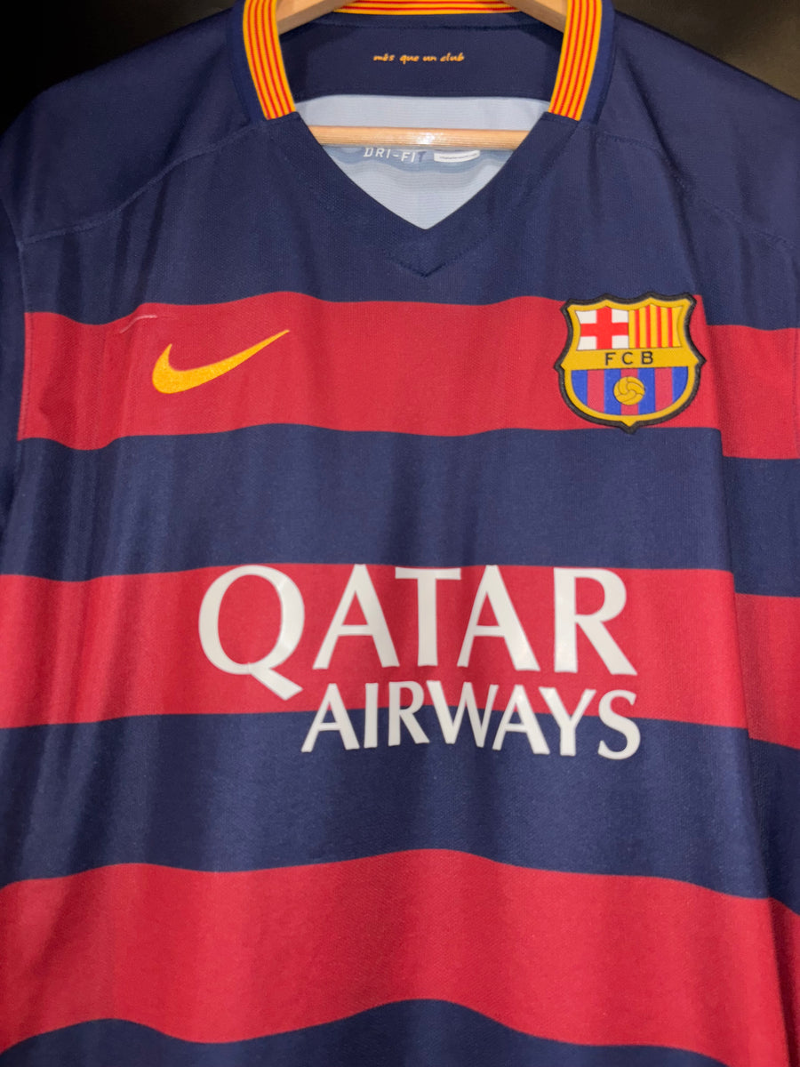 BARCELONA NEYMAR JR 2015-2016 ORIGINAL JERSEY Size XL