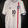 ENGLAND OWEN 2001-2002 ORIGINAL JERSEY Size L