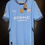 MANCHESTER CITY HAALAND 2024-2025 ORIGINAL PLAYER JERSEY Size XL