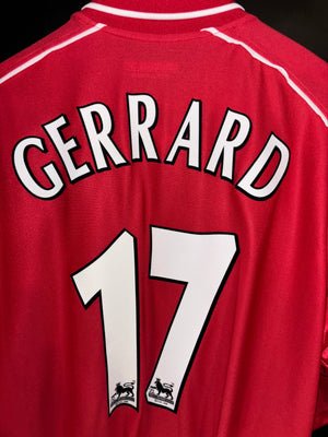 LIVERPOOL GERRARD 2001-2002 ORIGINAL JERSEY Size 2XL