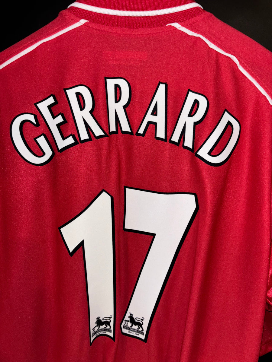 LIVERPOOL GERRARD 2001-2002 ORIGINAL JERSEY Size 2XL