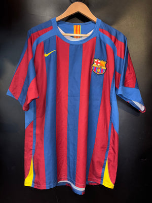 BARCELONA RONALDINHO 2005-2006 ORIGINAL JERSEY Size M