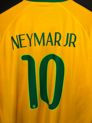 BRAZIL NEYMAR JR 2014-2015 ORIGINAL JERSEY SIZE L