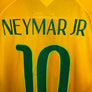 BRAZIL NEYMAR JR 2014-2015 ORIGINAL PLAYER JERSEY SIZE L