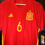 SPAIN INIESTA 2016-2017 ORIGINAL JERSEY Size L