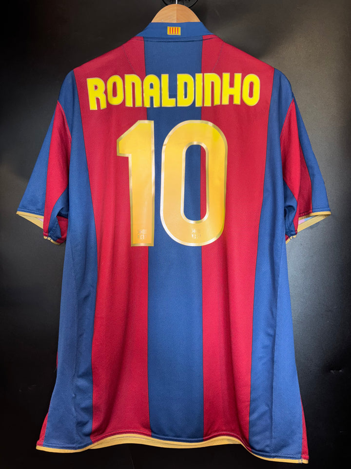 BARCELONA RONALDINHO 2007-2008 ORIGINAL JERSEY Size XL