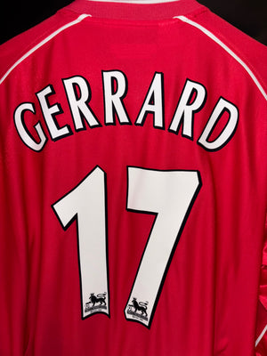 LIVERPOOL GERRARD 2001-2002 ORIGINAL JERSEY Size L