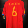 SPAIN INIESTA 2010-2011 ORIGINAL JERSEY Size XL