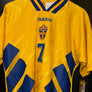 SWEDEN LARSSON 1994-1995 ORIGINAL JERSEY Size M