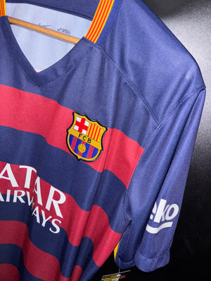 BARCELONA NEYMAR JR 2015-2016 ORIGINAL JERSEY Size XL