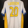 SWEDEN LARSSON 2000-2001 ORIGINAL JERSEY Size L